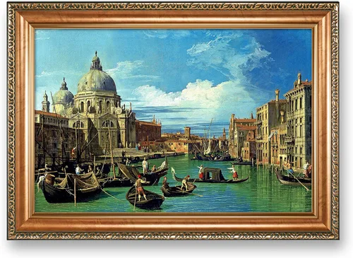 Vista 96 de A&T ARTWORK A Brisk Breeze por Willem van de velde Reproducciones de pintura de velero, impresiones en lienzo giclée para decoración del hogar, 20 x