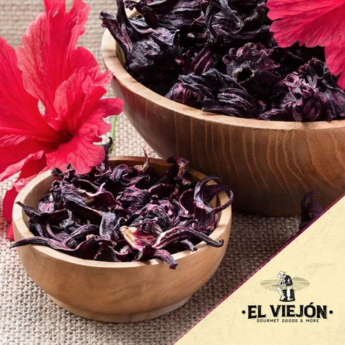 Vista 2 de El Viejón - Hibisco natural 1 libra Bolsa resellable