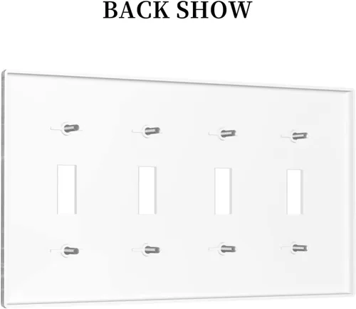 Vista 895 de Placa de Interruptor de Luz Azul de 1 Gang, Placa de Pared Decorativa de Palanca Individual, Cubierta de Placa de Pared de Palanca, Placa Frontal