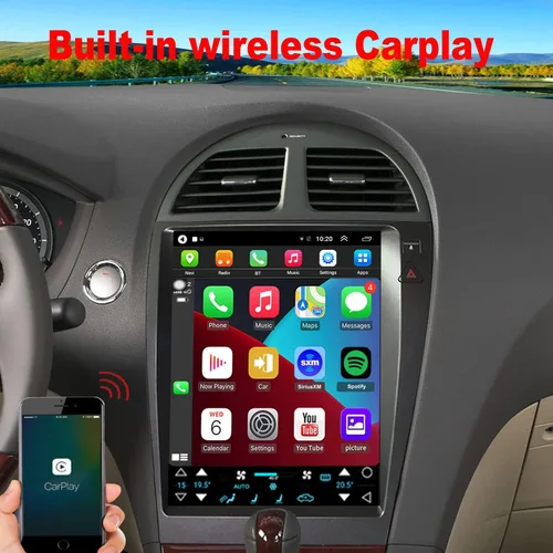 Vista 4 de Dzxiaso - Actualización de radio LEX ES350 2007-2012, reemplazo estéreo Android, pantalla táctil IPS, CPU de cuatro núcleos, reproducción