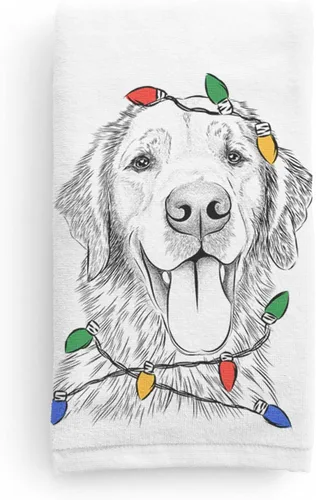 Vista 8 de Inkopious Bare Golden Retriever - Toalla de mano decorativa para baño y cocina