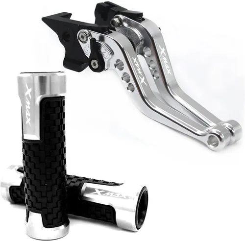 Vista 16 de Para Yamaha Xmax 250 300 400 Xmax X-MAX 250 300 400 motocicleta CNC ajustable embrague palanca de freno de control manijas freno de mano