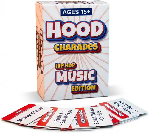 Vista 12 de Juegos de Cartas de Charadas del Barrio de Black Owned para Personas ¡Es Una Cosa! Trivia Nocturna Urbana para Adultos pero Cultural. Si Te Encanta
