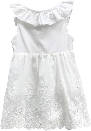 Vista 2 de ABALACOCO Chica de algodón sin espalda transpirable sin mangas de verano tutú de desgaste diario vestido de princesa