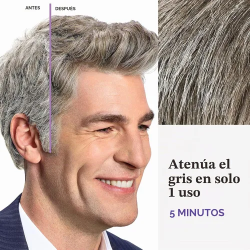 Vista 4 de Touch of Gray de Just For Men, 1 aplicación, paquete de 3 unidades, paquete de de 2, Marrón Touch of Gray light brown instantly blends away grays