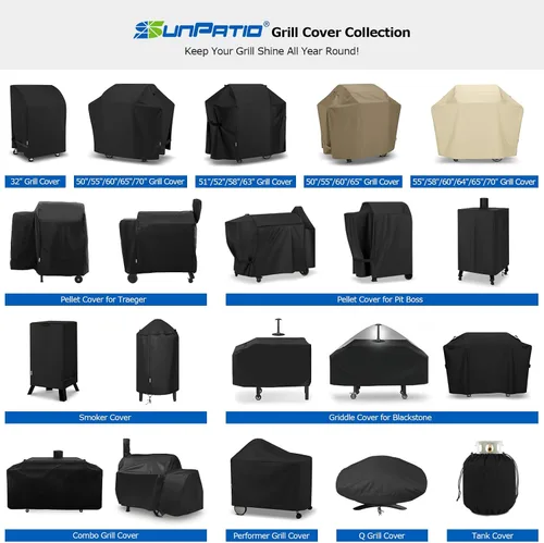 Vista 9 de Funda para ahumador eléctrico de 30 pulgadas, cubierta vertical cuadrada impermeable resistente para ahumador, cubierta digital para barbacoa