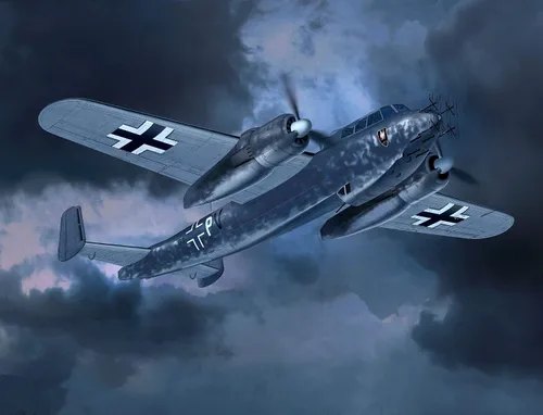 Vista 8 de Revell Nivel alemán 1/48 Luftwaffe Dornier 217J-1/2 Modelo de plástico 03814