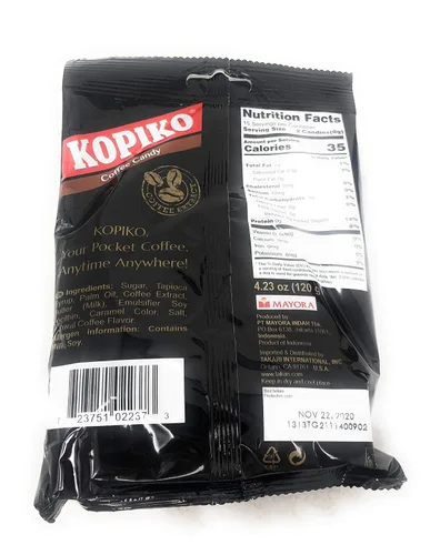 Vista 2 de Kopiko Caramelo de café en bolsa (paquete de 3)