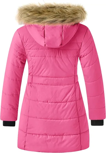 Vista 2 de ZSHOW Abrigo largo de invierno para niña, resistente al agua, chaqueta acolchada cálida