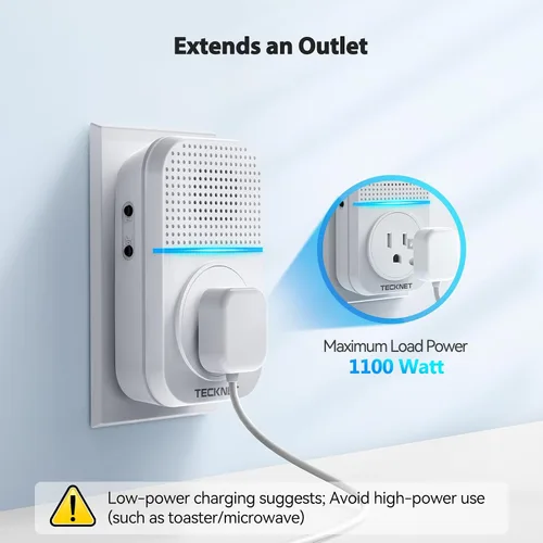 Vista 9 de TECKNET Timbre Inalámbrico, Timbre Autoalimentado, Timbre Inalámbrico de 0-110db con Enchufe para Casa y Aula, Timbre de Puerta Impermeable IP66