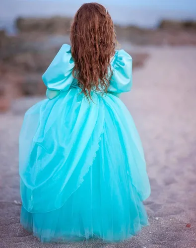 Vista 4 de Disfraz de princesa Cenicienta para niñas vestido de fiesta de cumpleaños Halloween