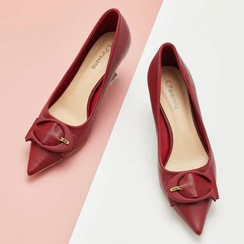 Vista 2 de C.Paravano Zapatos de tacón bajo para mujer Zapatos de tacón bajo para mujer Zapatos de tacón de diseñador para mujer Tacones de gatito
