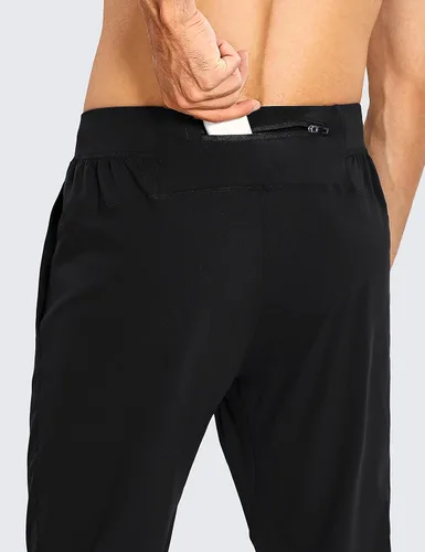 Vista 3 de CRZ YOGA Pantalones deportivos elásticos en 4 direcciones para hombre, 30 pulgadas, pantalones deportivos casuales de trabajo con bolsillo