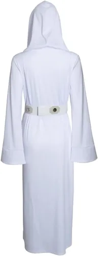 Vista 3 de Disfraz de estrella larga con capucha para mujer, vestido de princesa con cinturón para Halloween