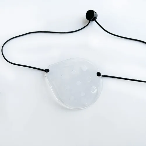 Vista 6 de Protector de ojos, 2 piezas de plástico para protección ocular, cirugía ocular, transpirable, con 2 cuerdas elásticas, transparente