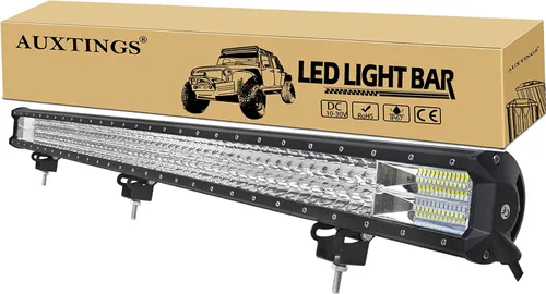 Vista 15 de AUXTINGS 2 unids 4 pulgadas 36 W triple fila 7D lente Spot LED barra de luz LED impermeable trabajo buceo luces para todoterreno Jeep ATV AWD SUV