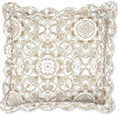 Vista 12 de BrylaneHome Almohada cuadrada Florence - Flor antigua