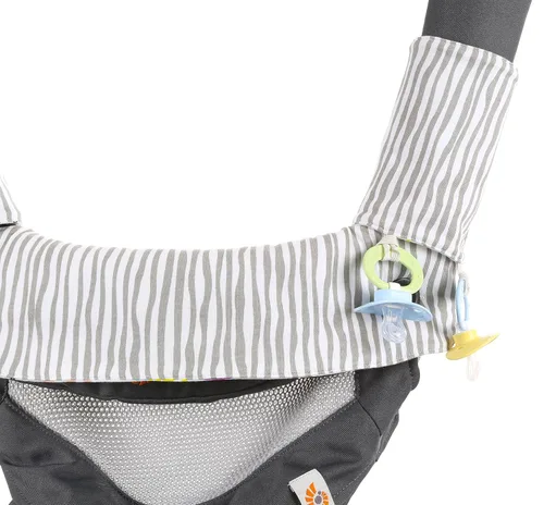 Vista 6 de Almohadilla de algodón reversible de alta calidad para babear y dentición, se adapta a Ergobaby en cuatro posiciones 360 + la mayoría de portabebés