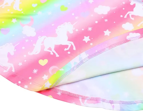 Vista 5 de Jeskids - Vestido de unicornio sin mangas para niñas.