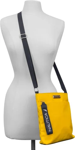 Vista 5 de Nautica Diver - Bolso cruzado pequeño de nailon para mujer, con correa de hombro ajustable