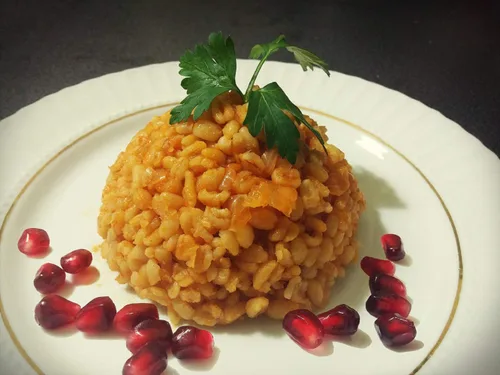 Vista 5 de Duru Basbasi Bulgur Trigo duro para arroz tradicional gourmet 5.5 lbs ~5lbs Basbasi Bulgur