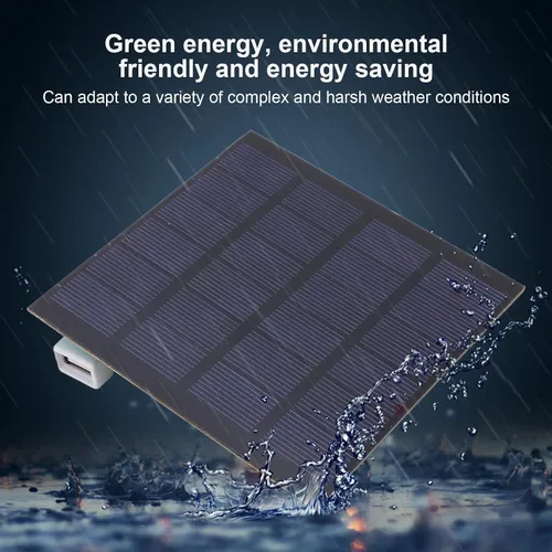Vista 3 de Panel solar de 1.5W, panel solar de polisilicio de ahorro de energía de alta tasa de conversión de 6V, panel de carga solar de alta estabilidad
