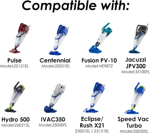 Vista 2 de RINMEE X-treme - Bolsa de filtro multicapa, compatible con Pool Blaster Centennial, Eclipse, iVac 350, Speed Vac Turbo, Rush X21, Hydro 500, Pulse