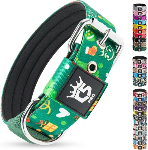Vista 40 de TSPRO Collar Táctico para Perro de 1.25 Pulgadas de Ancho Collares Gruesos para Perro con Hebilla de Metal de Servicio Pesado, Duradero, Fuerte
