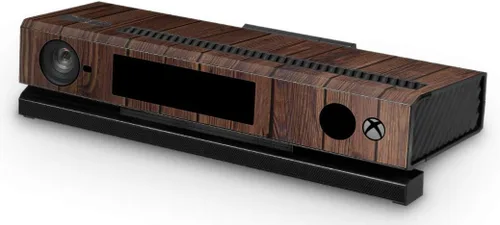 Vista 2 de giZmoZ n gadgetZ Calcomanía de piel de caoba para consola de madera Xbox + 2 fundas de control compatibles con Xbox One y Kinect