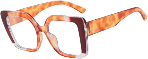Vista 10 de Shiratori Gafas para Bloqueo de Luz Azul con Marco Rectangular y Estilo Elegante Preppy para Mujeres, Lentes para Computadora