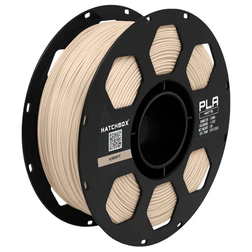 Vista 12 de HATCHBOX Filamento para impresora 3D PLA mate, precisión dimensional +/- 0.03 mm, carrete de 1 kg, 1.75 mm, gris ceniza