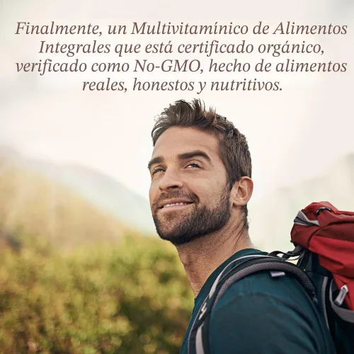 Vista 3 de Garden of Life Once Daily Multivitamínico de Alimentos Integrales para Hombres, Vitaminas y Minerales Orgánicos para Hombres, Vitamina C, Zinc