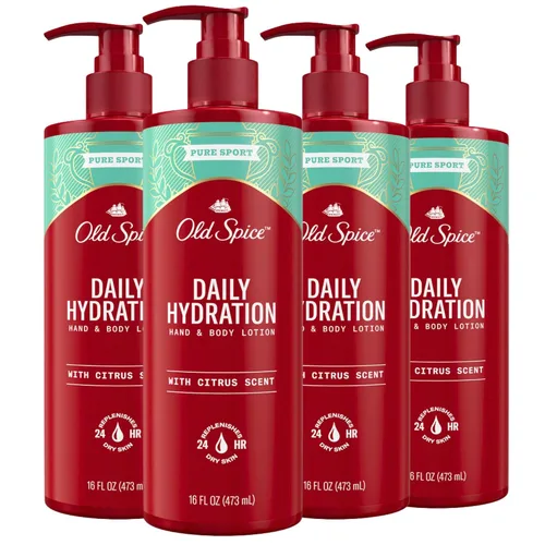 Vista 9 de Old Spice Loción de manos y cuerpo para hombres, hidratación diaria, hidratación 24/7, 24/7 que repone la humedad rica para la piel seca, fórmula