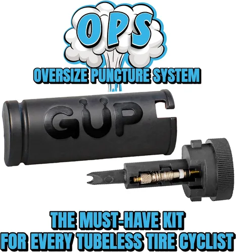 Vista 2 de GÜP-GUP-OPS - Sistema de pinchazos de gran tamaño, kit de reparación de tapones de neumáticos de bicicleta sin cámara MTB Road Gravel - Fija una