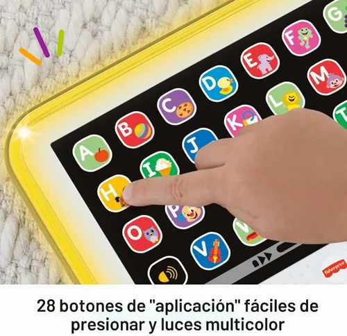 Vista 4 de Tablet Smart Laugh and Learn de Fisher-Price Laugh, gris