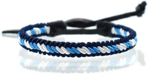 Vista 3 de BDM Pulsera de tela para hombre y mujer con la bandera de Argentina, pulsera ajustable a diferentes tamaños
