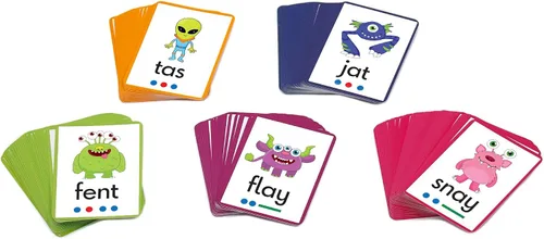 Vista 3 de Alien Word Flashcards: Junior Learning, The Science of Reading Recursos complementarios, para uso en el aula o en la escuela en casa, para mayores