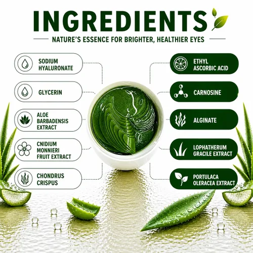 Vista 2 de Parches para debajo de los ojos, 30 pares de mascarillas de aloe vera para ojeras, ojos hinchados, arrugas, cuidado de la piel para mujeres y hombres