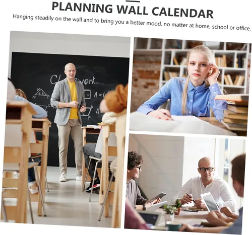 Vista 4 de Kisangel Calendario de pared 2023, planificador anual anual de 12 meses para planificar el calendario
