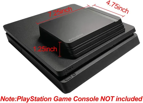 Vista 3 de Avolusion HDDGear Pro X 3TB USB 3.0 Disco duro externo para juegos (preformateado para PS4 Pro, delgado, original)