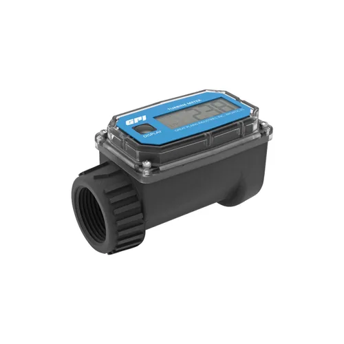 Vista 7 de GPI - Medidor de flujo de turbina serie 01N para agua, cuerpo de nylon, 3-30 GPM (113255-4)