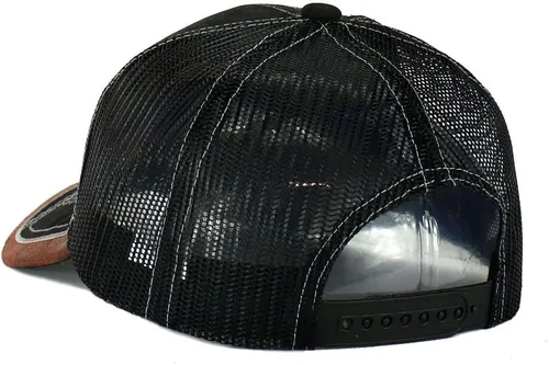 Vista 5 de Gorra de béisbol de malla bordada con diseño de gallo, mexicano, gorra de béisbol curvada