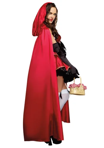Vista 2 de Disfraz para mujer de color rojo Multicolor