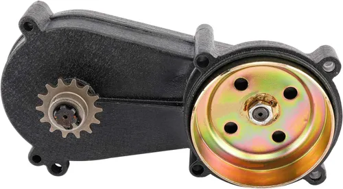 Vista 8 de NovelBee Caja de Engranajes de Transmisión de Motocicleta para Motor de 47cc y 49cc de 2 Tiempos, Mini Moto de Bolsillo (Negro) Caja de reducción