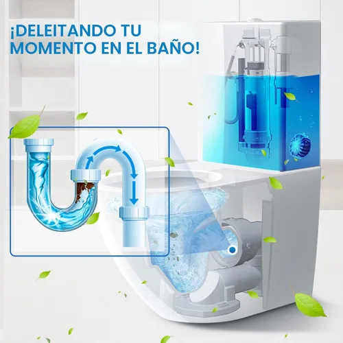Vista 3 de Vacplus - Tabletas limpiadoras para inodoro, paquete de 30, limpieza automática, larga duración