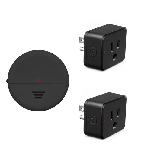 Vista 28 de Remote Switch Outlet,NineLeaf Remote Control Outlet Plug with Switch Wireless On/Off Light Switches Wall Mounted,15A/1500W LED,TUV List,No Wiring
