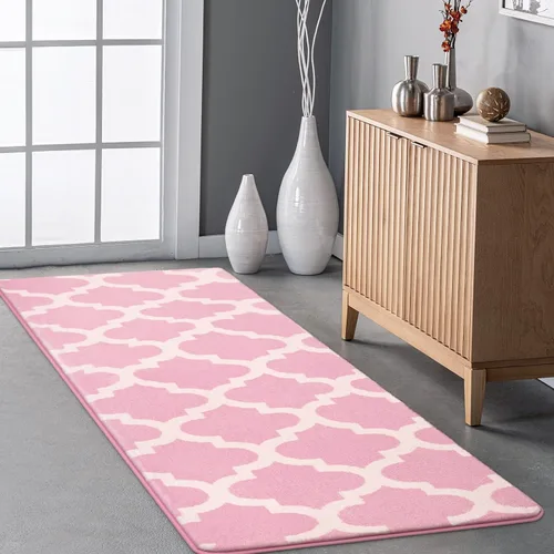 Vista 9 de Jelymark Shag - Alfombra marroquí para sala de estar, alfombra geométrica moderna de 2 x 6 pies, alfombra de piso de lana sintética envejecida
