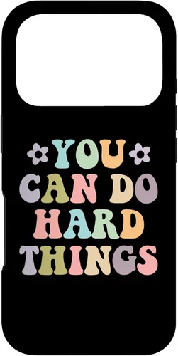 Vista 30 de Inspirational Women's Graphics - You Can Do Hard Things Case for iPhone 16