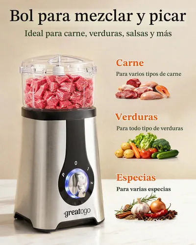 Vista 4 de Mezclador y procesador de alimentos Combo, encimera cocina pequeña