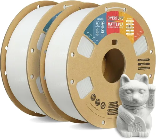 Vista 26 de OVERTURE Matte PLA Filament 1.75mm 1kg for FDM 3D Printer (Baby Pink)